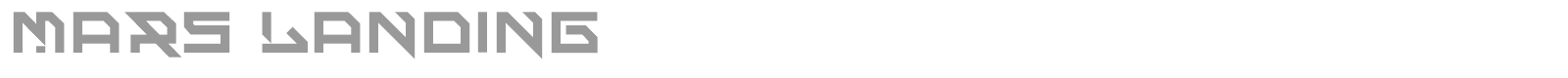 Mars Landing font preview
